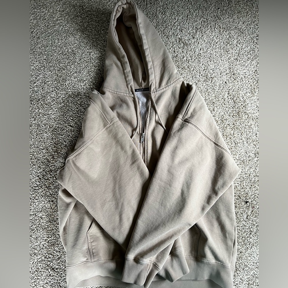 Brandy Melville Christy oversized zip up hoodie